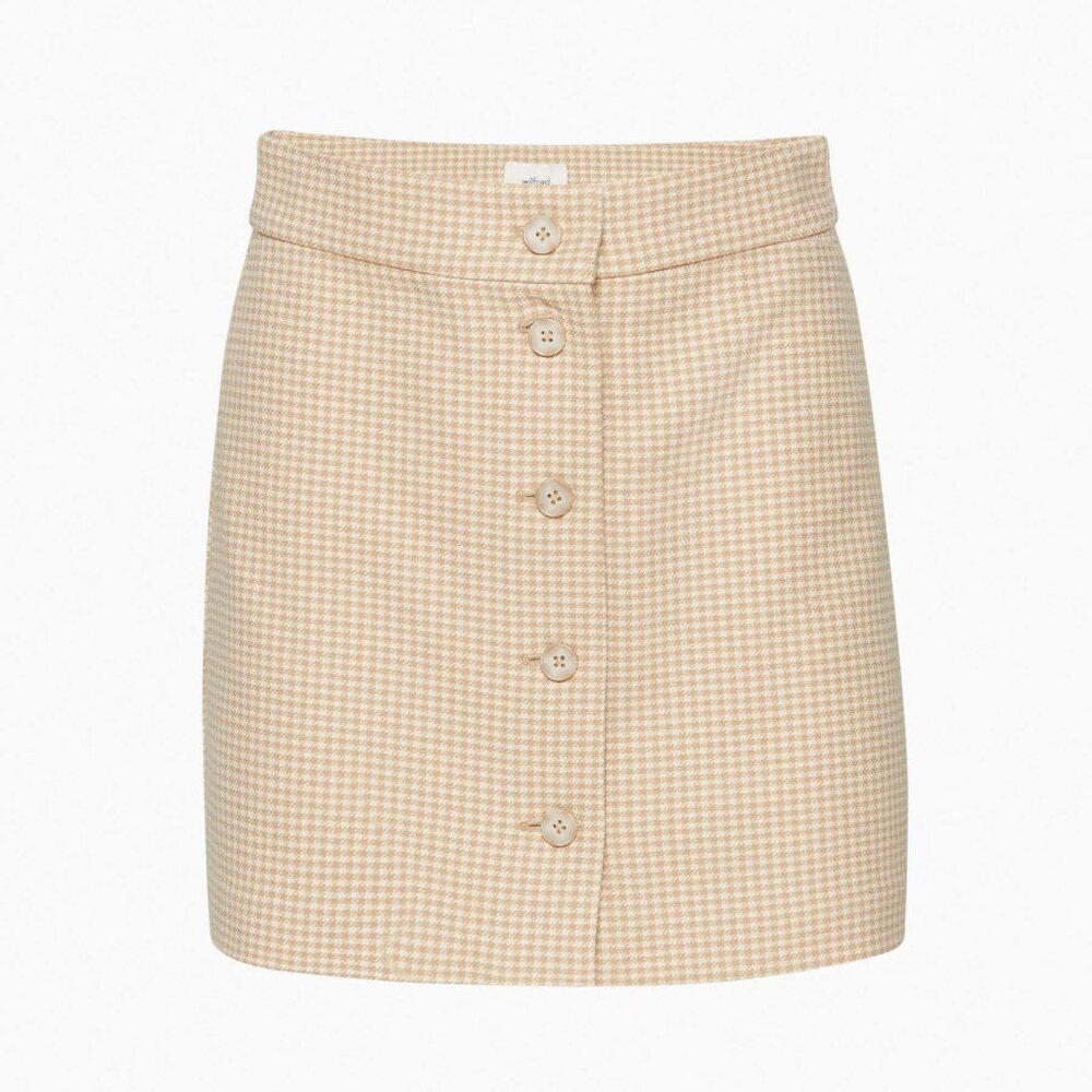 NWT Wilfred TAI SKIRT, Size 2 | CLAUDINE SN BOV LT BRC BEIGE BA | Aritzia